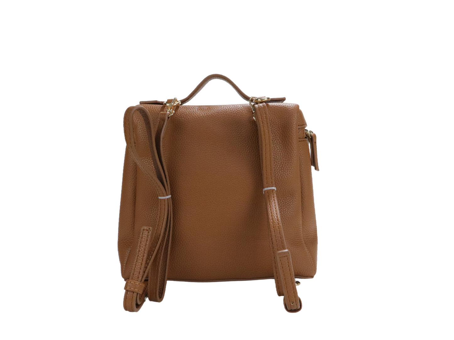PLLCD PU Leather Backpack – Lightweight Casual Daypack with Top Handle & Adjustable Straps, Fashionable Everyday Bag for Work, Travel & Shopping