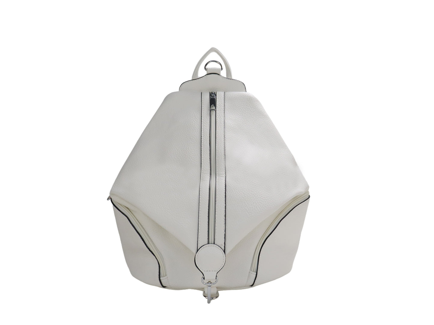 PLLCD Large PU Leather Backpack – Fashion Casual Travel Bag 31.5×16.5×40 cm Anti-Theft Zipper Design