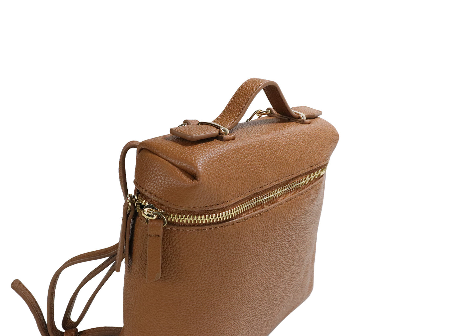 PLLCD PU Leather Backpack – Lightweight Casual Daypack with Top Handle & Adjustable Straps, Fashionable Everyday Bag for Work, Travel & Shopping