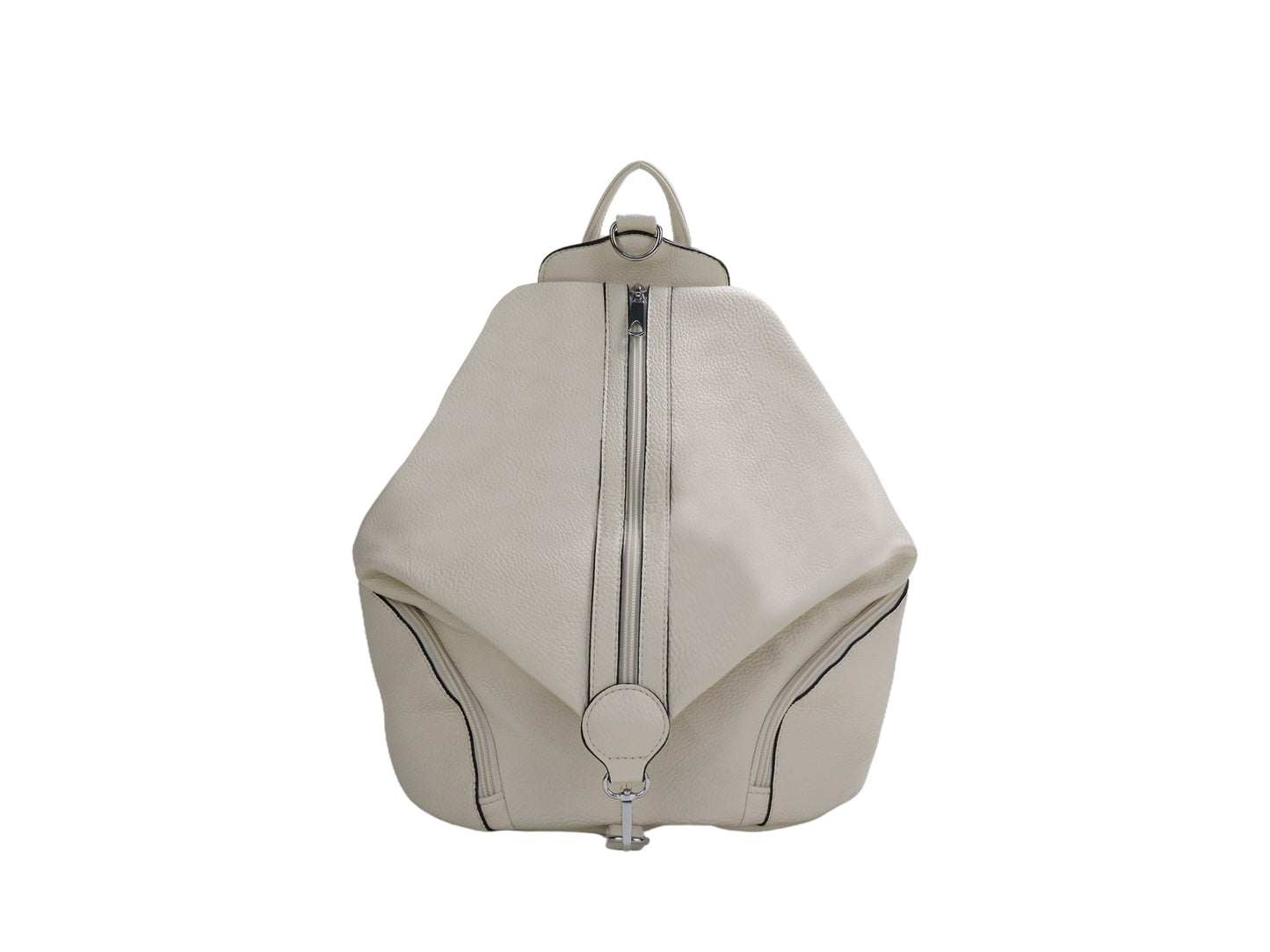 PLLCD Large PU Leather Backpack – Fashion Casual Travel Bag 31.5×16.5×40 cm Anti-Theft Zipper Design