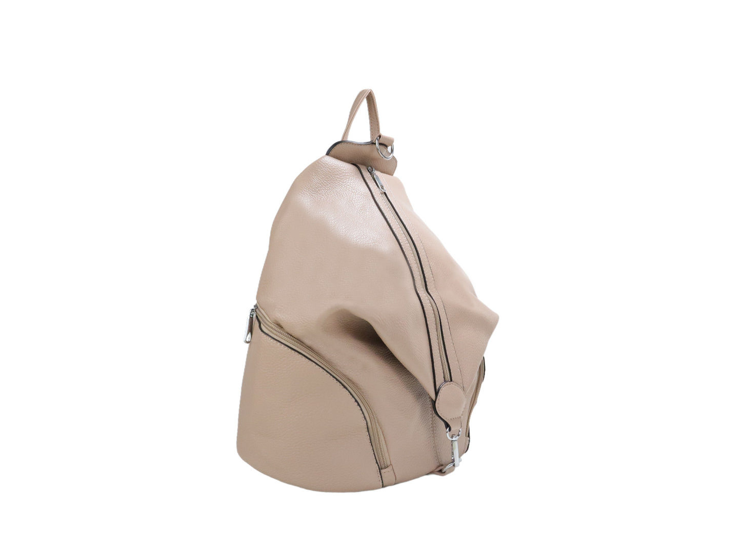 PLLCD Large PU Leather Backpack – Fashion Casual Travel Bag 31.5×16.5×40 cm Anti-Theft Zipper Design