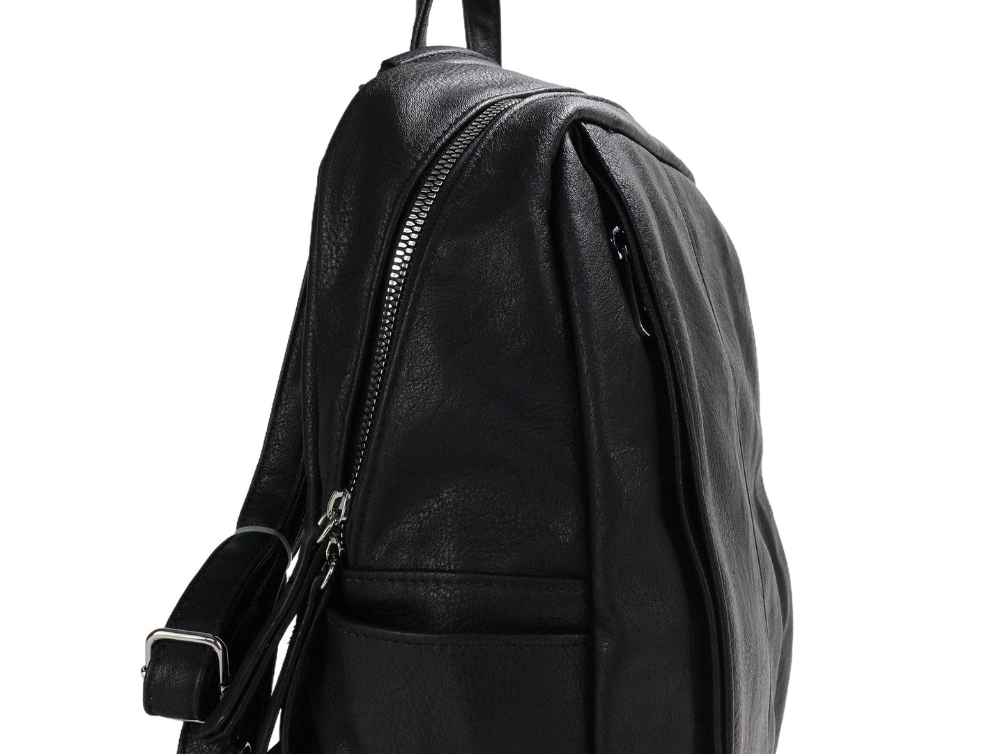 PLLCD Medium PU Leather Backpack – 27×12.5×31.5 cm Fashion Casual Travel & Work Bag