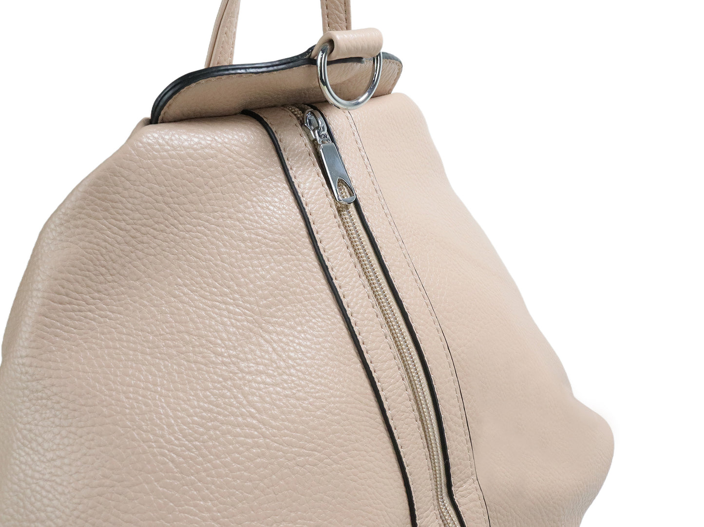 PLLCD Large PU Leather Backpack – Fashion Casual Travel Bag 31.5×16.5×40 cm Anti-Theft Zipper Design