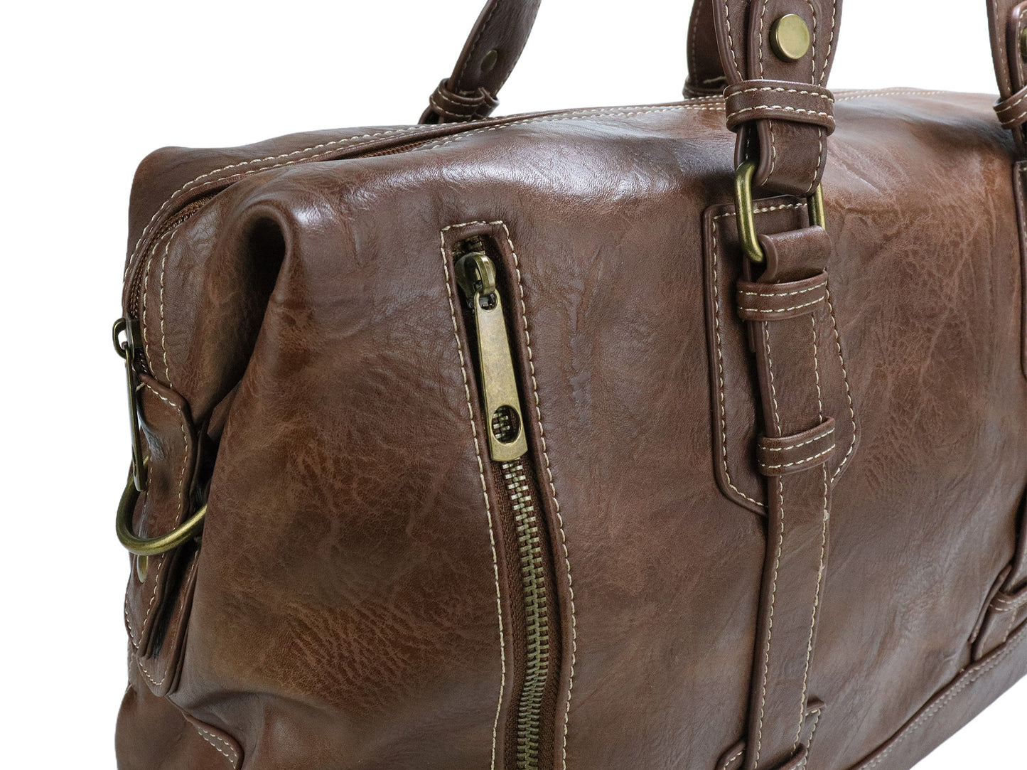 PLLCD Large Travel Tote Bag – PU Leather Handbag 48×18×30 cm Fashion Casual Shoulder Duffle Bag