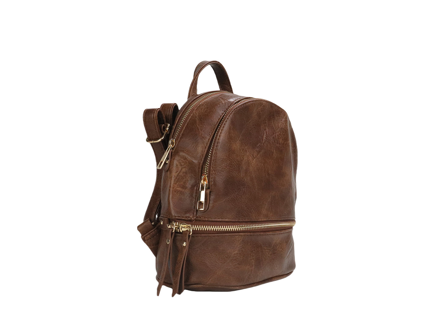 PLLCD Women’s PU Leather Mini Backpack – Casual Fashion Shoulder Bag 21.5×12×24 cm Travel School Daypack
