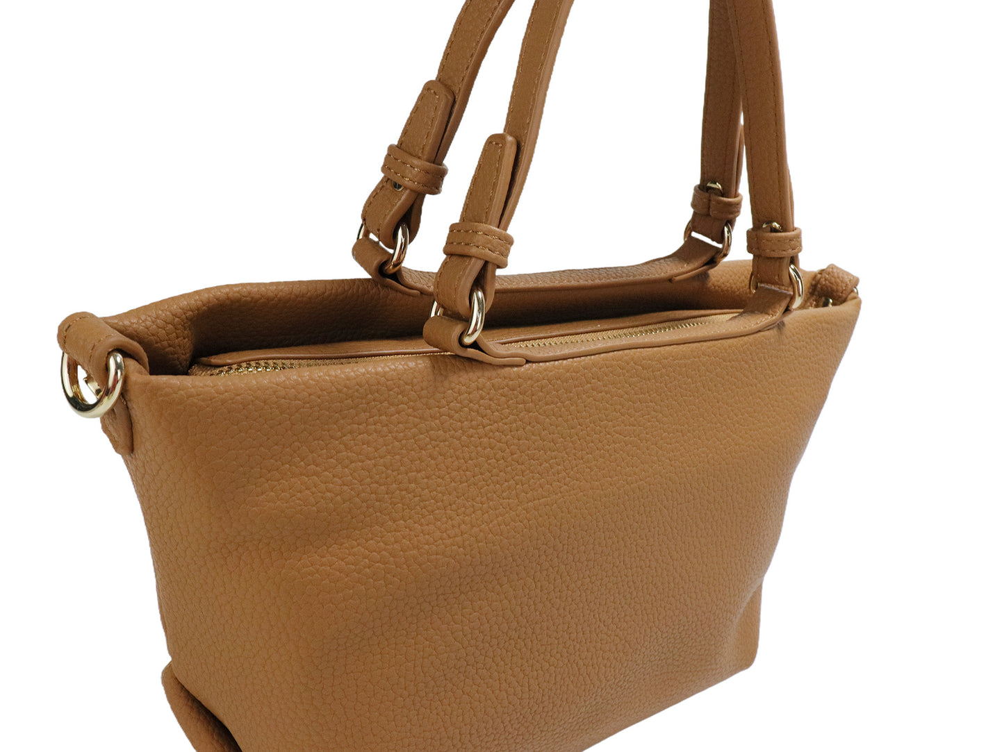 PLLCD Small PU Leather Tote Bag – 22×14×18 cm Compact Fashion Shoulder Handbag