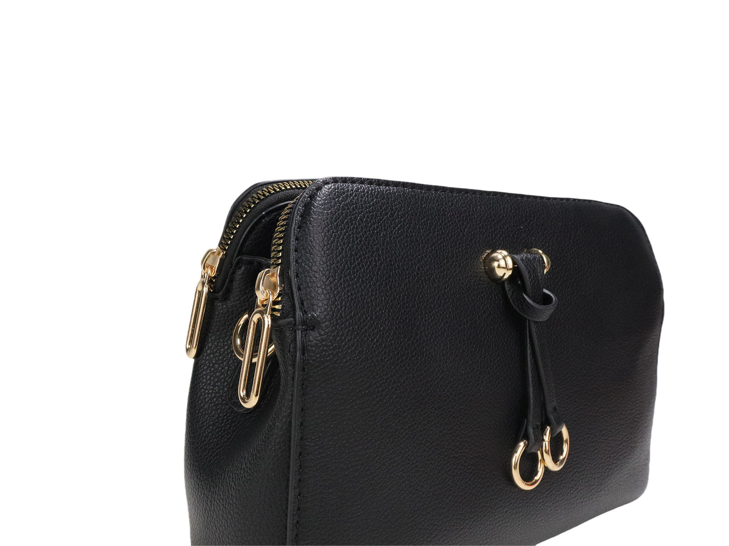 PLLCD Women’s Crossbody Shoulder Bag – Elegant PU Leather Handbag with Gold Ring Detail
