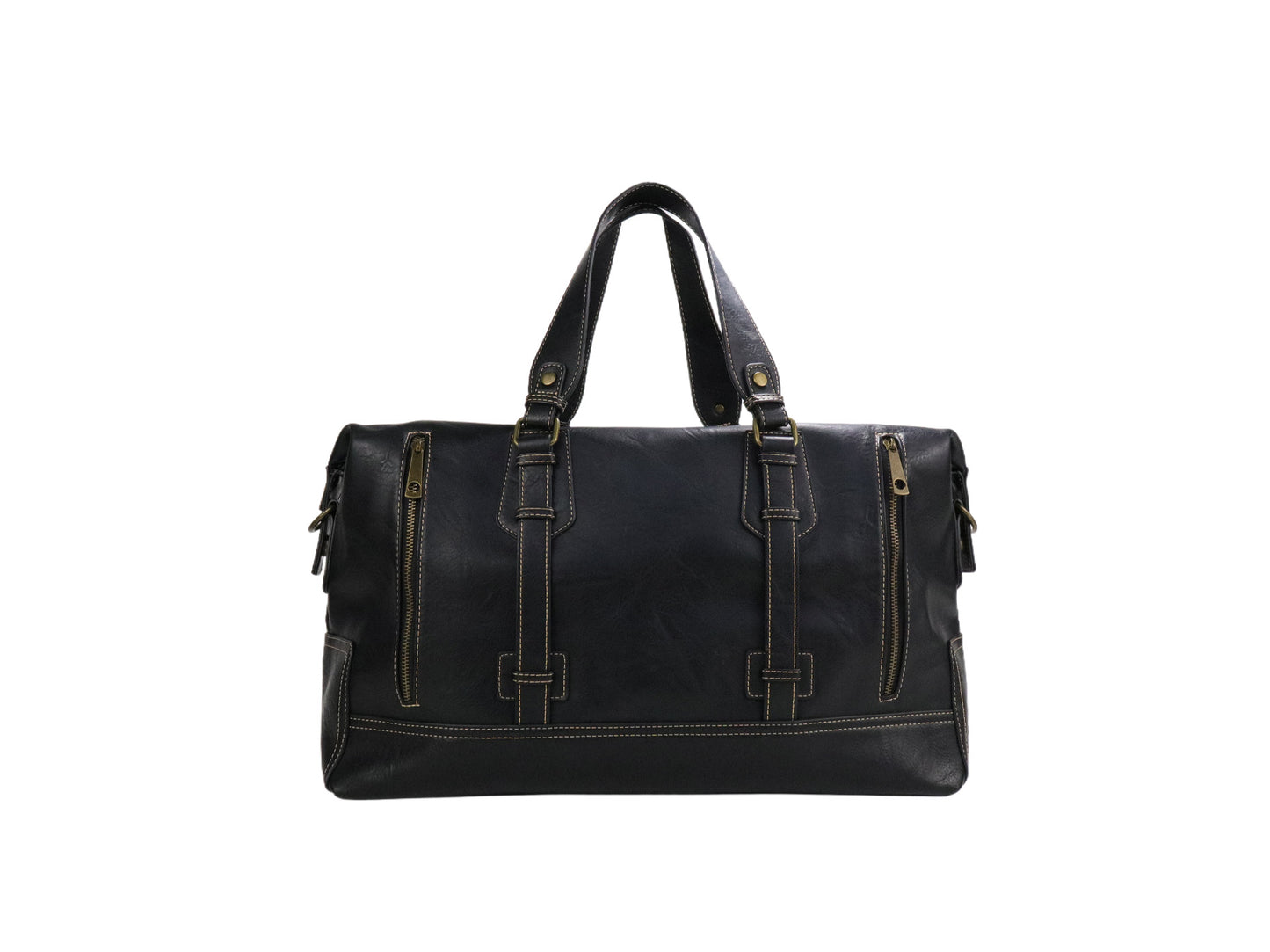 PLLCD Large Travel Tote Bag – PU Leather Handbag 48×18×30 cm Fashion Casual Shoulder Duffle Bag