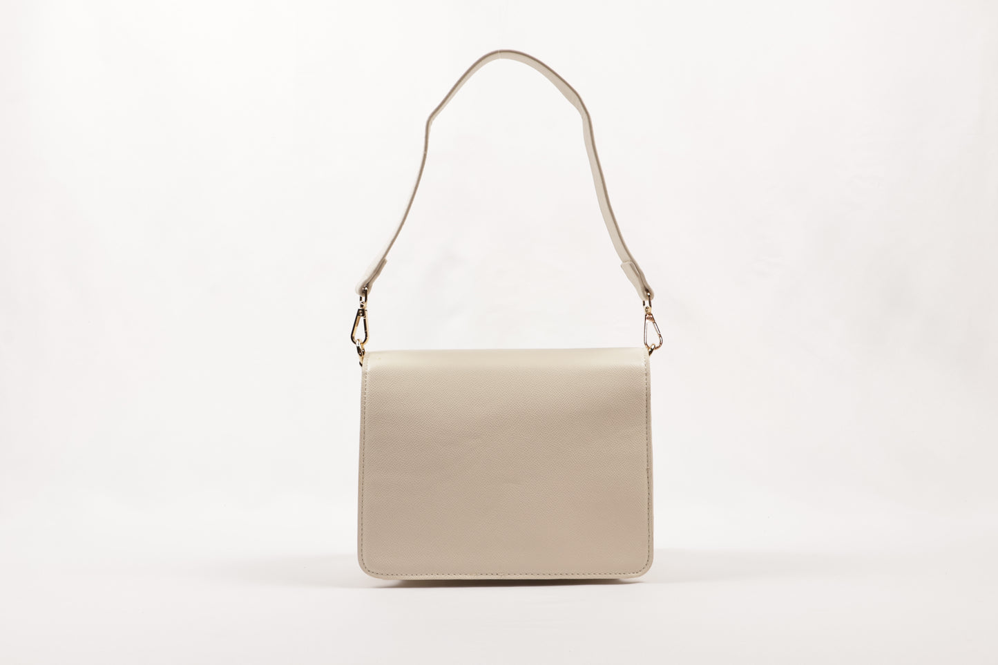 PLLCD Elegant Beige PU Leather Crossbody Bag - Chic & Compact Handbag with Adjustable Strap