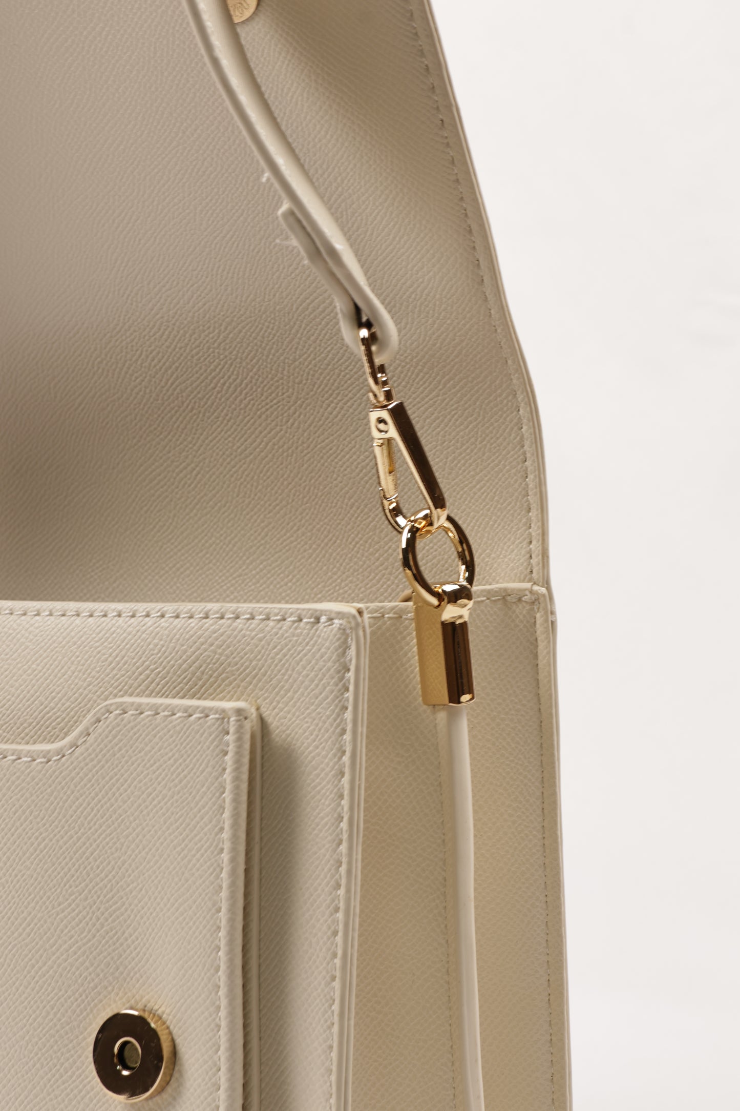 PLLCD Elegant Beige PU Leather Crossbody Bag - Chic & Compact Handbag with Adjustable Strap