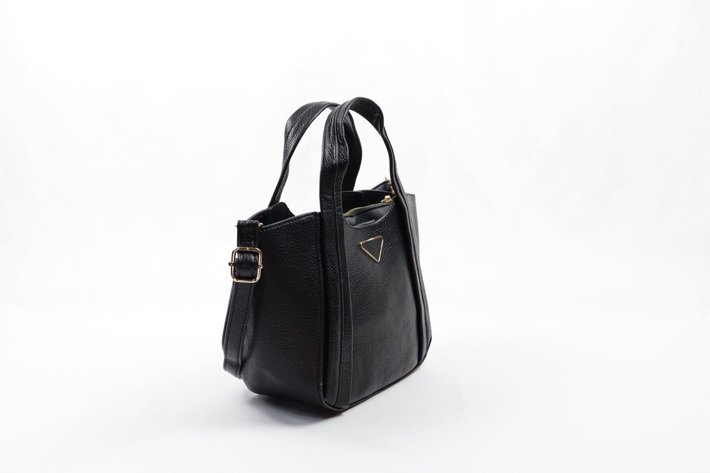 PLLCD Elegant Navy Blue PU Leather Tote Bag with Detachable Small Pouch - Stylish & Spacious Handbag with Adjustable Strap