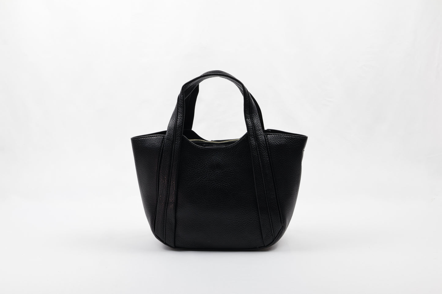 PLLCD Elegant Navy Blue PU Leather Tote Bag with Detachable Small Pouch - Stylish & Spacious Handbag with Adjustable Strap