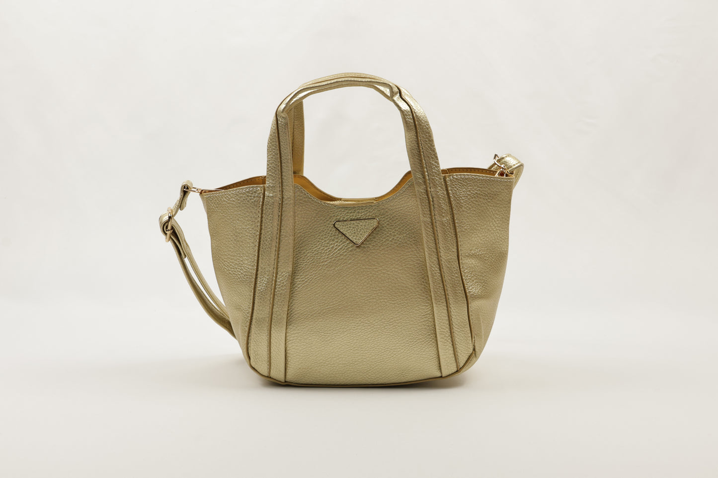 PLLCD Elegant Navy Blue PU Leather Tote Bag with Detachable Small Pouch - Stylish & Spacious Handbag with Adjustable Strap