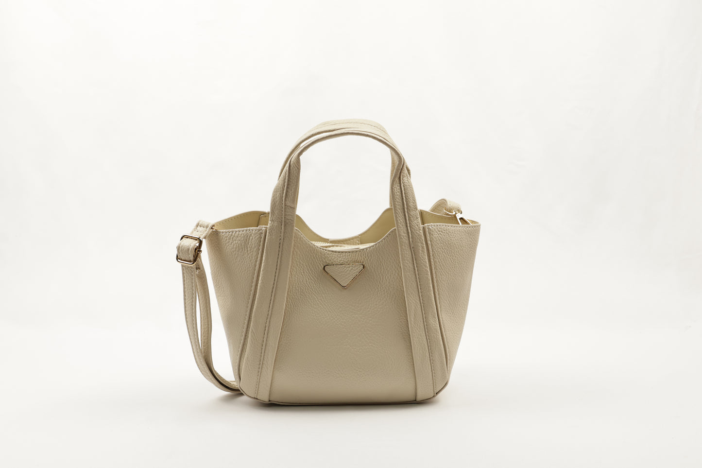 PLLCD Elegant Navy Blue PU Leather Tote Bag with Detachable Small Pouch - Stylish & Spacious Handbag with Adjustable Strap
