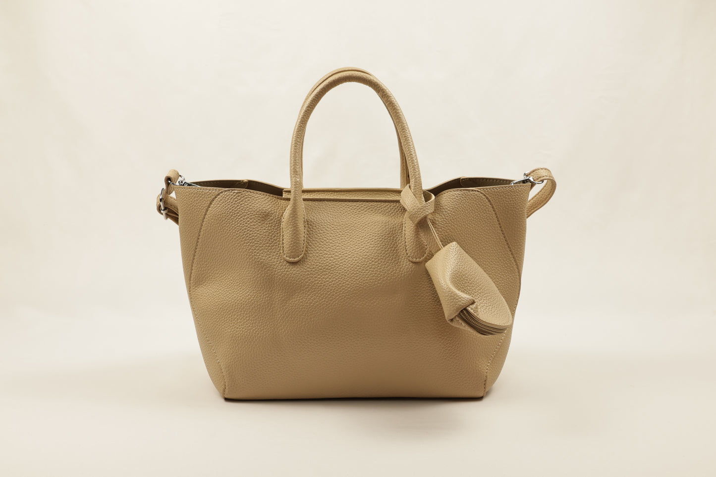 PLLCD Premium Purple PU Leather Handbag with Removable Mini Pouch & Adjustable Strap - Stylish Tote for Everyday Use