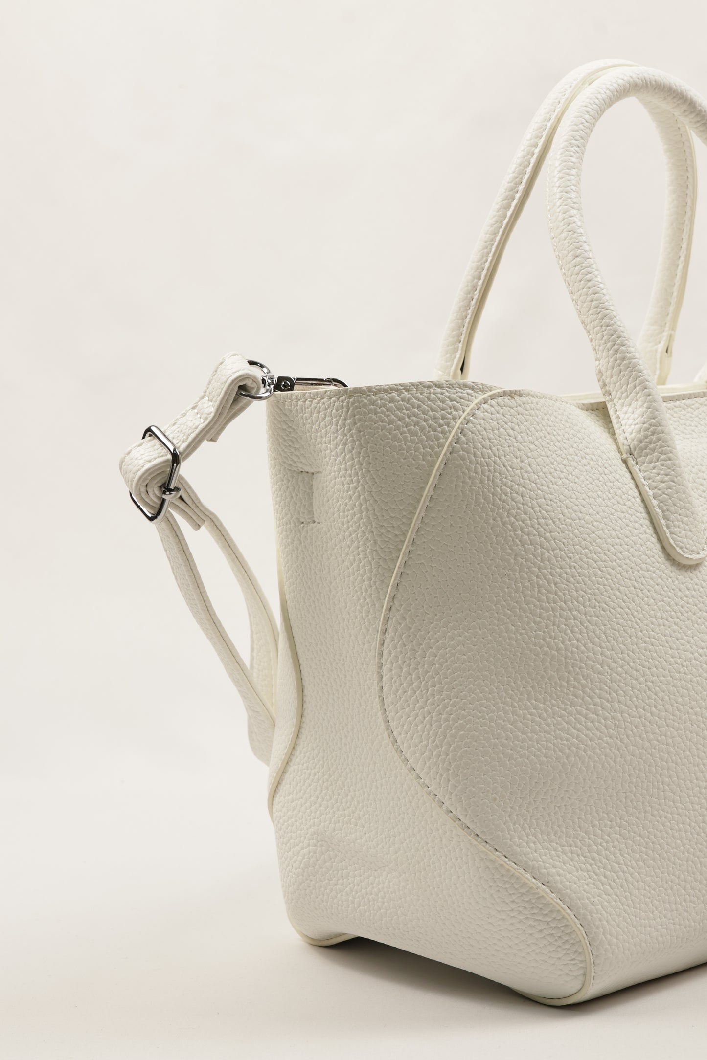 PLLCD Premium Purple PU Leather Handbag with Removable Mini Pouch & Adjustable Strap - Stylish Tote for Everyday Use