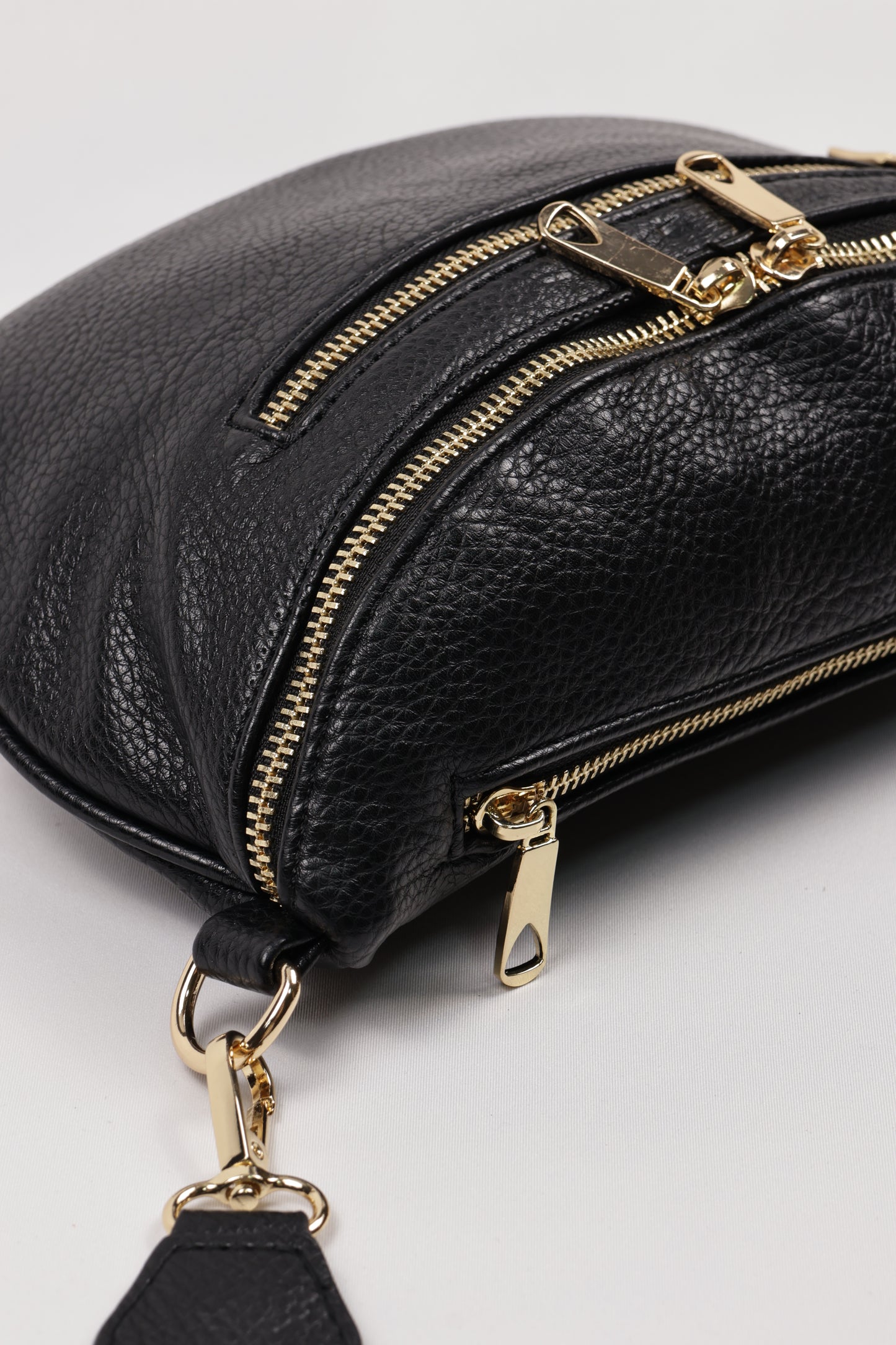 PLLCD Stylish Silver PU Leather Crossbody Bag - Versatile & Trendy Belt Bag with Adjustable Strap