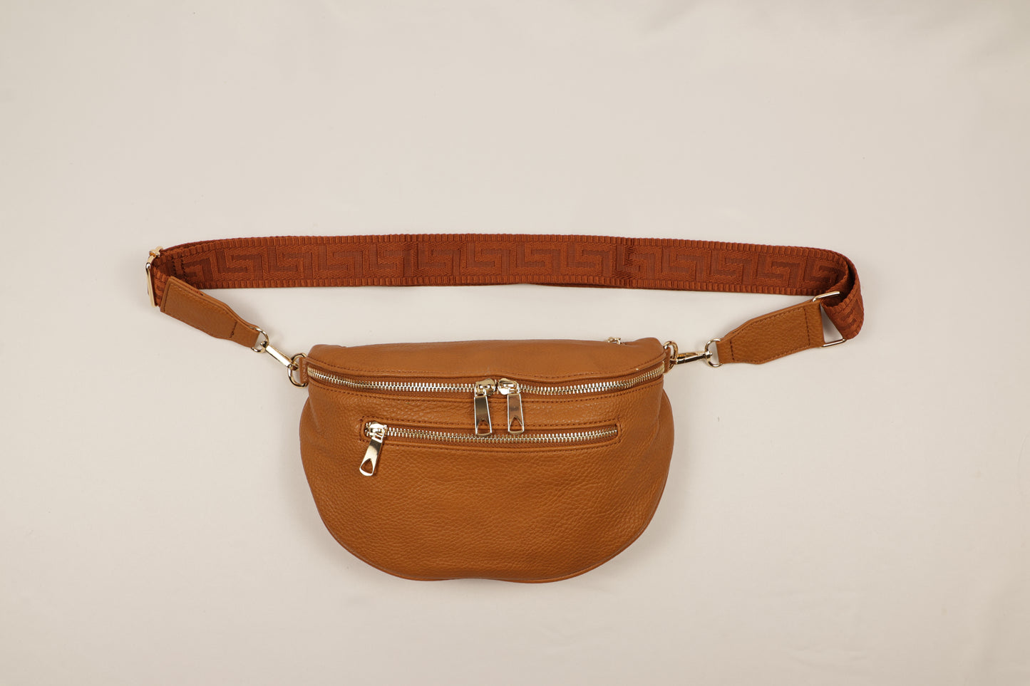PLLCD Stylish Silver PU Leather Crossbody Bag - Versatile & Trendy Belt Bag with Adjustable Strap