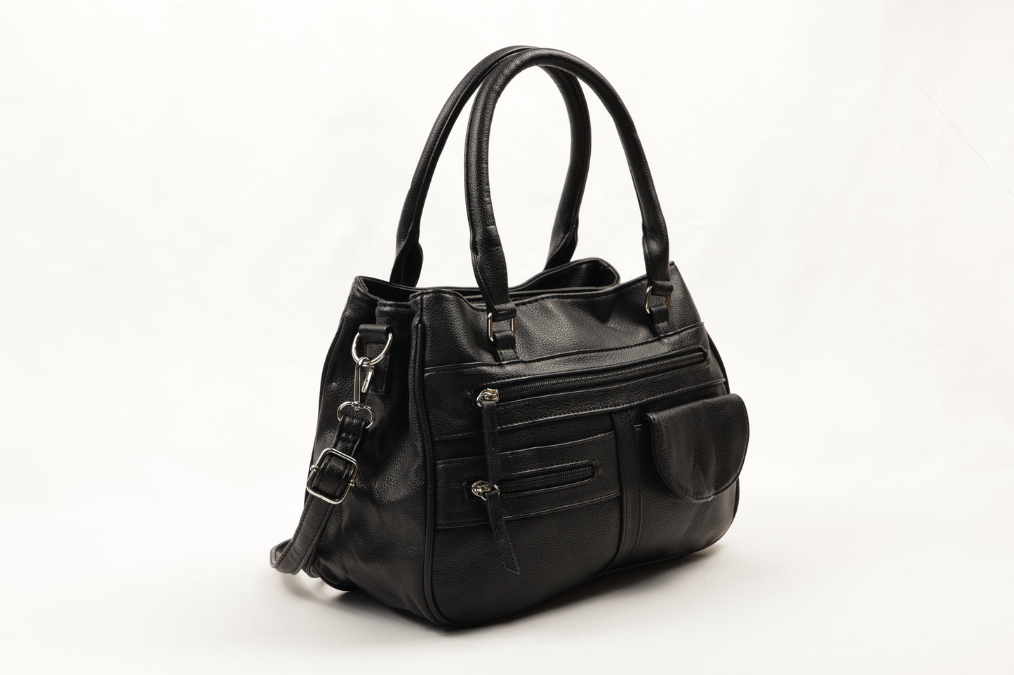 ✨ PLLCD Large PU Leather Shoulder Tote Bag for Women – Multi-Pocket Crossbody Handbag for Work, Travel & Daily Use