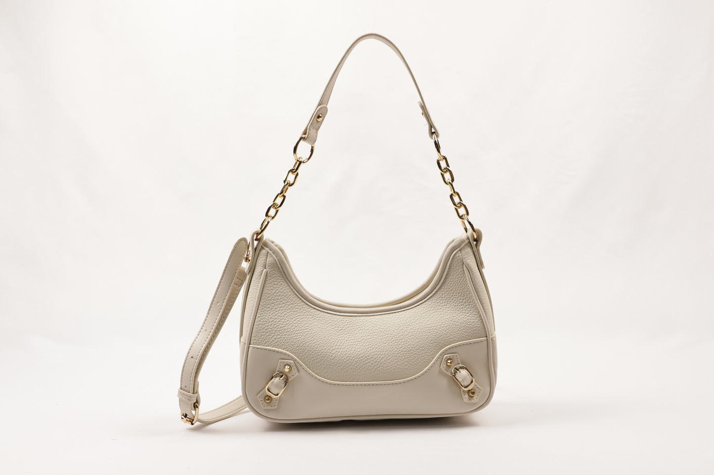 ✨ PLLCD Mini PU Leather Shoulder Bag for Women – Fashion Underarm Baguette Handbag with Adjustable Strap