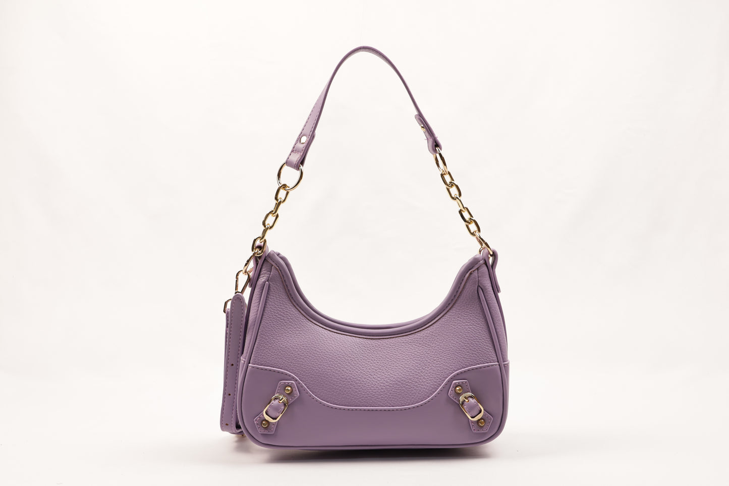 ✨ PLLCD Mini PU Leather Shoulder Bag for Women – Fashion Underarm Baguette Handbag with Adjustable Strap