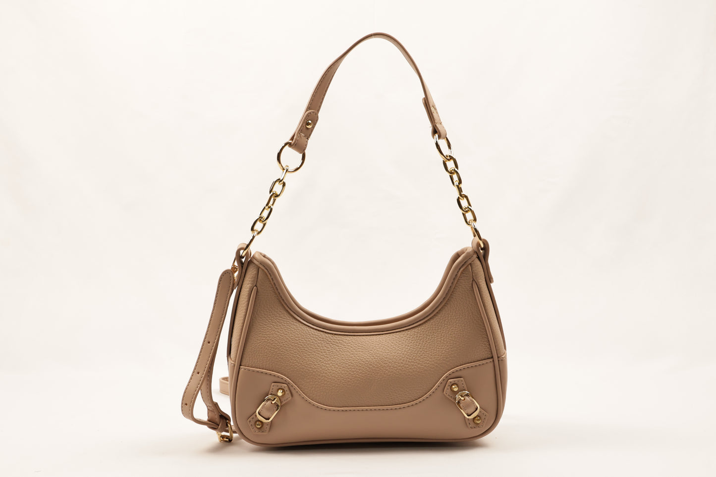 ✨ PLLCD Mini PU Leather Shoulder Bag for Women – Fashion Underarm Baguette Handbag with Adjustable Strap