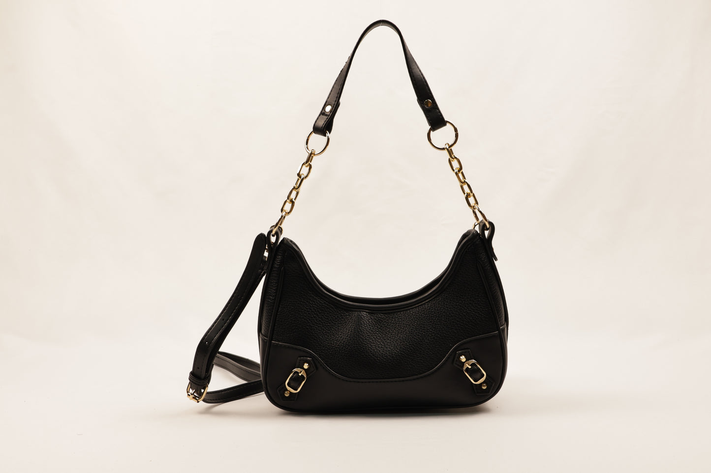 ✨ PLLCD Mini PU Leather Shoulder Bag for Women – Fashion Underarm Baguette Handbag with Adjustable Strap