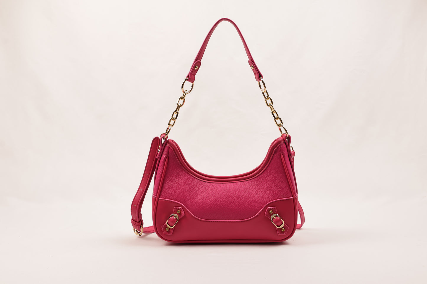 ✨ PLLCD Mini PU Leather Shoulder Bag for Women – Fashion Underarm Baguette Handbag with Adjustable Strap