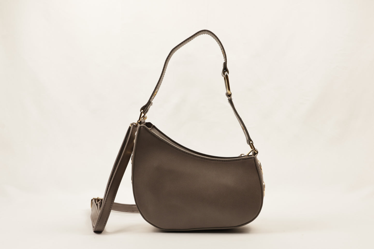 ✨ PLLCD PU Leather Crescent Shoulder Bag for Women – Trendy Baguette Crossbody Purse with Adjustable Strap