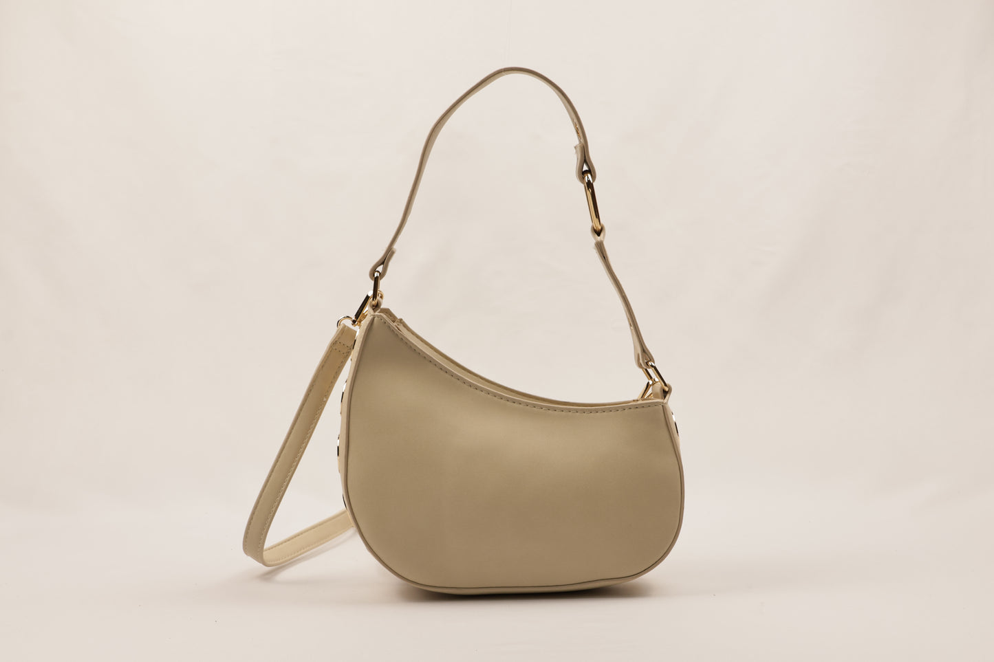 ✨ PLLCD PU Leather Crescent Shoulder Bag for Women – Trendy Baguette Crossbody Purse with Adjustable Strap