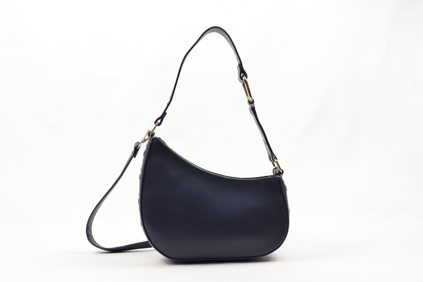✨ PLLCD PU Leather Crescent Shoulder Bag for Women – Trendy Baguette Crossbody Purse with Adjustable Strap