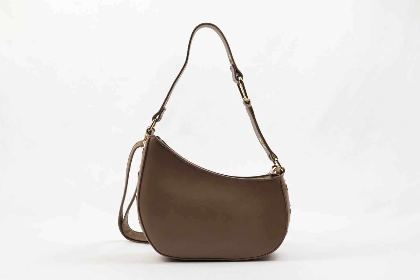 ✨ PLLCD PU Leather Crescent Shoulder Bag for Women – Trendy Baguette Crossbody Purse with Adjustable Strap