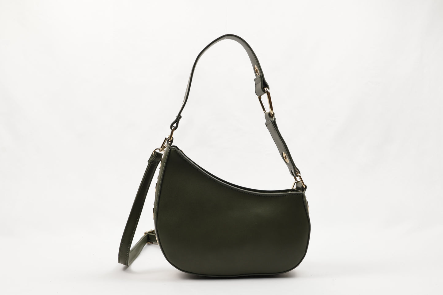 ✨ PLLCD PU Leather Crescent Shoulder Bag for Women – Trendy Baguette Crossbody Purse with Adjustable Strap