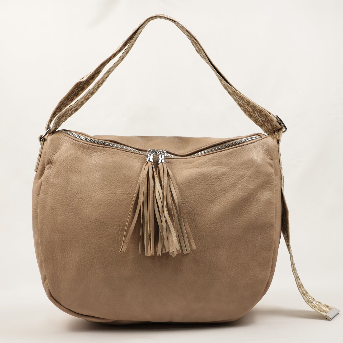 π PLLCD PU Leather Shoulder Bag for Women β Large Hobo Crossbody with Tassel Design & Adjustable Strap