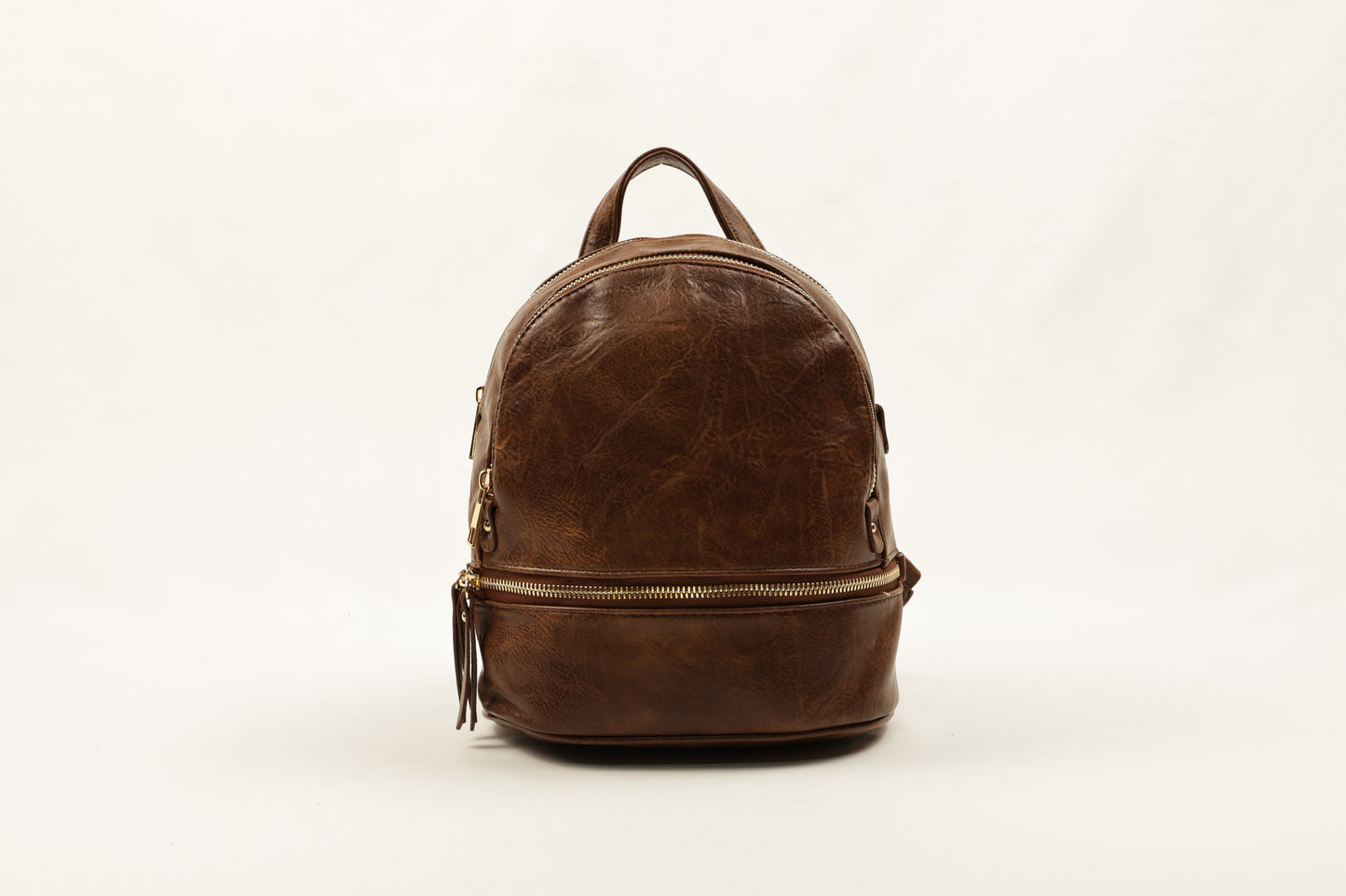 🎒 PLLCD PU Leather Mini Backpack for Women – Stylish Small Rucksack with Multiple Zipper Pockets for Daily, Travel & Work
