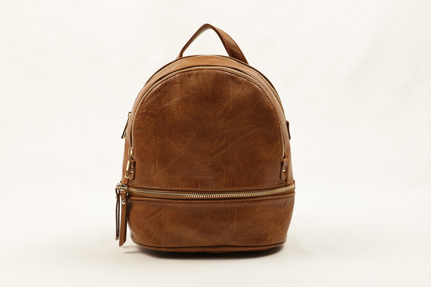 🎒 PLLCD PU Leather Mini Backpack for Women – Stylish Small Rucksack with Multiple Zipper Pockets for Daily, Travel & Work