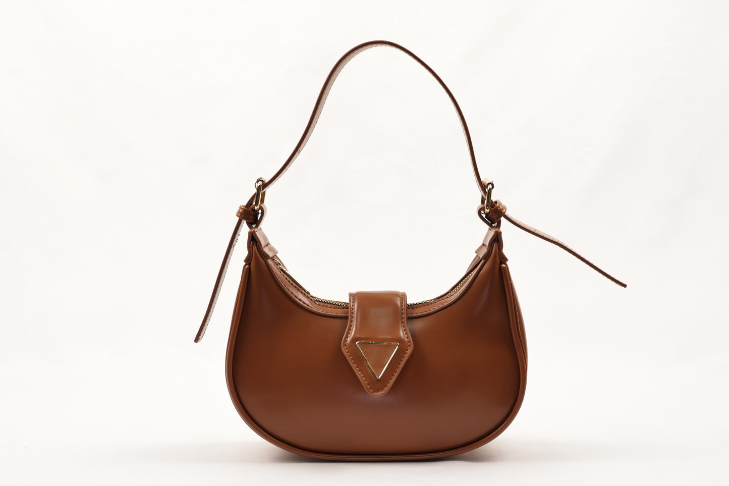 ✨ PLLCD PU Leather Crescent Shoulder Bag – Women’s Half-Moon Crossbody Handbag with Adjustable Strap