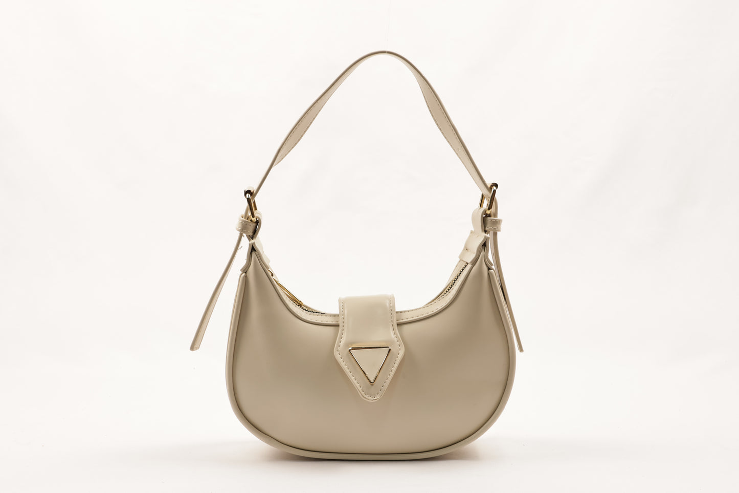 ✨ PLLCD PU Leather Crescent Shoulder Bag – Women’s Half-Moon Crossbody Handbag with Adjustable Strap