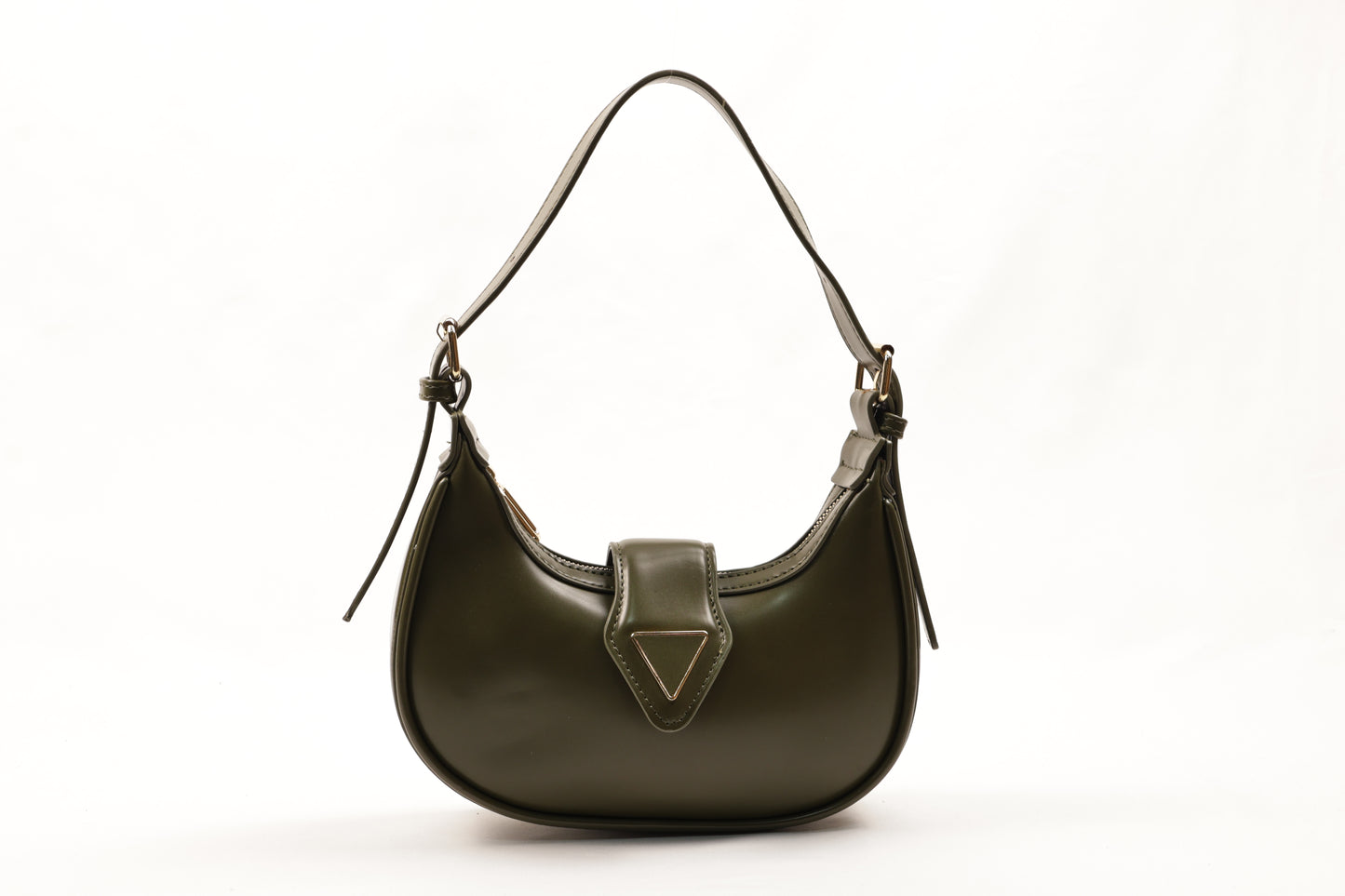 ✨ PLLCD PU Leather Crescent Shoulder Bag – Women’s Half-Moon Crossbody Handbag with Adjustable Strap