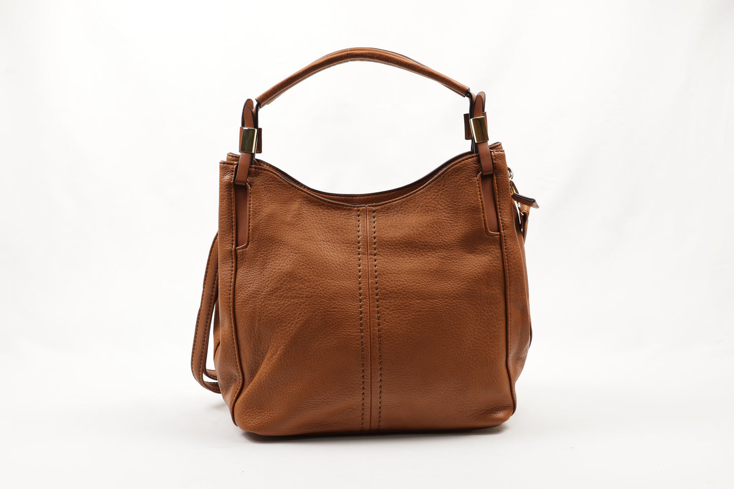 PLLCD Black PU Leather Hobo Bag - Elegant & Spacious for Daily Essentials