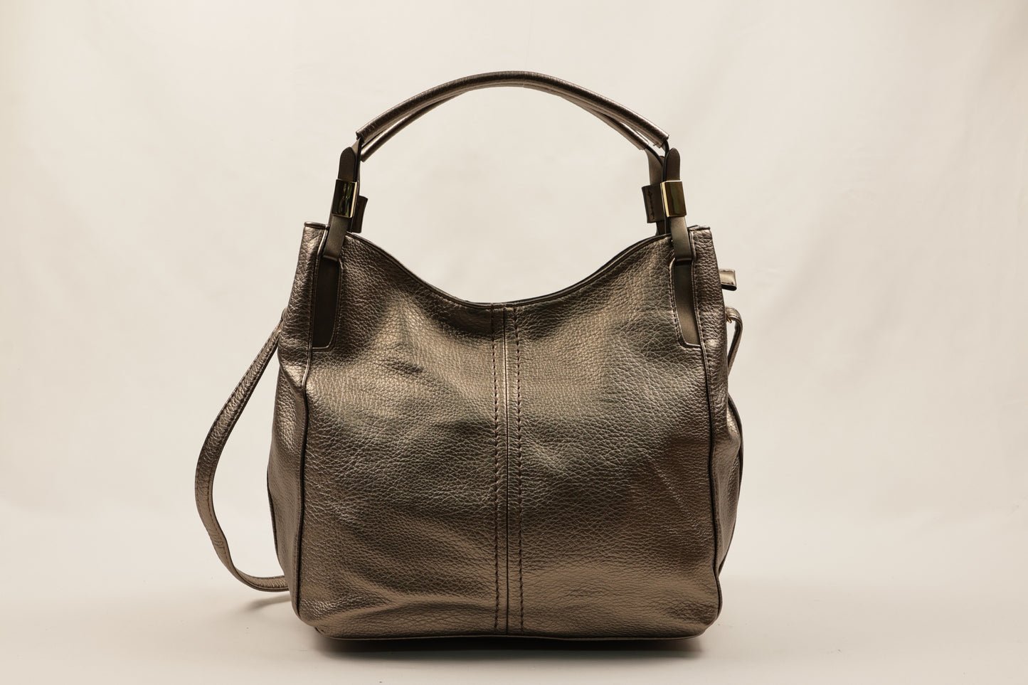 PLLCD Black PU Leather Hobo Bag - Elegant & Spacious for Daily Essentials