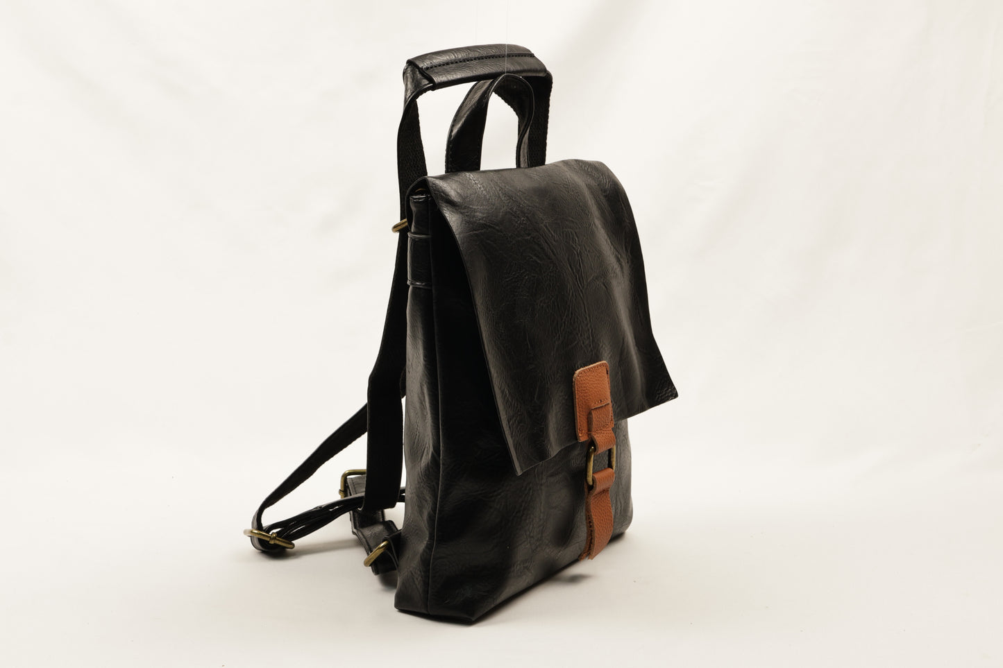 PLLCD Vintage Style PU Leather Backpack - Chic & Practical for Daily Use