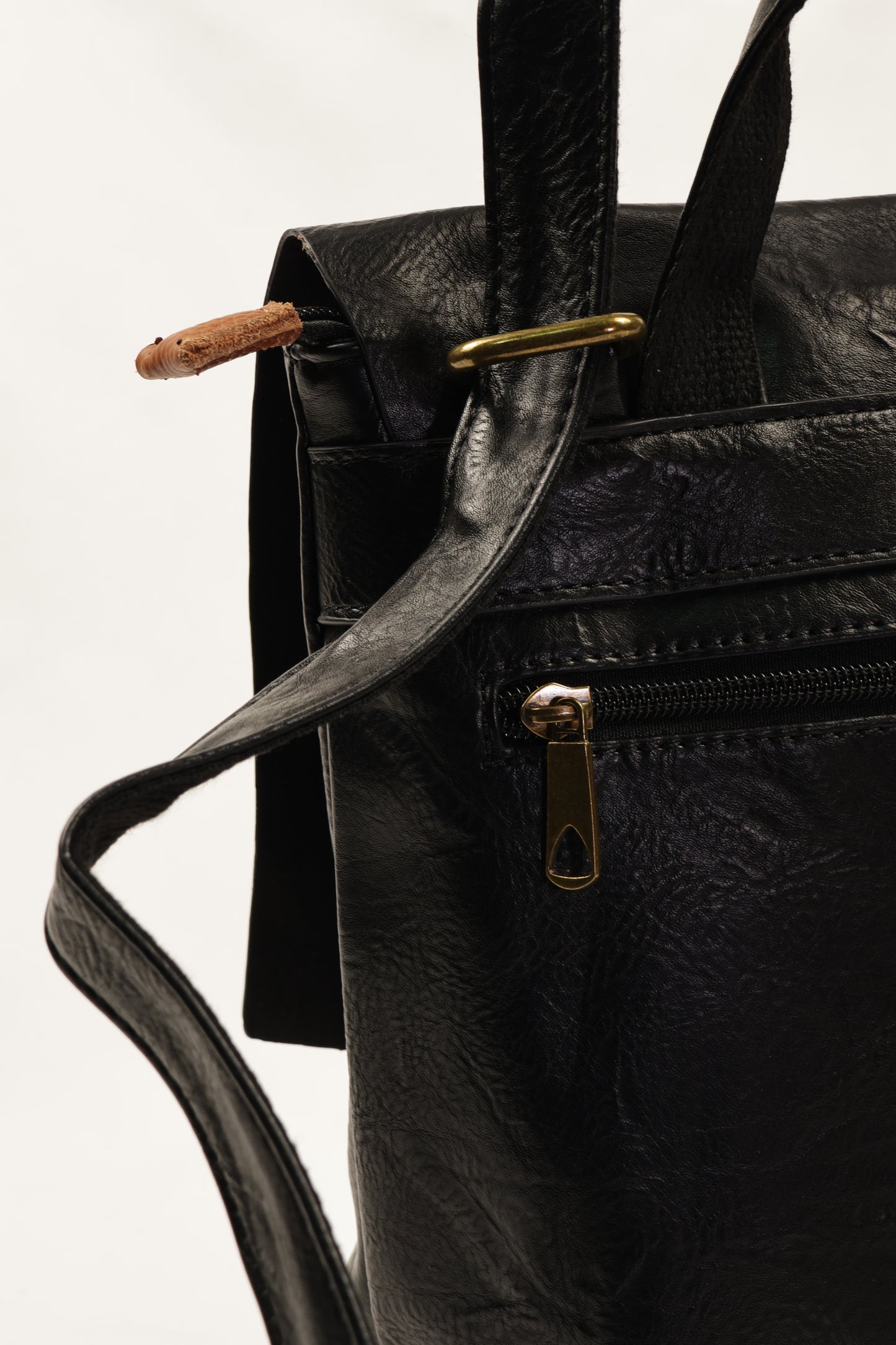 PLLCD Vintage Style PU Leather Backpack - Chic & Practical for Daily Use