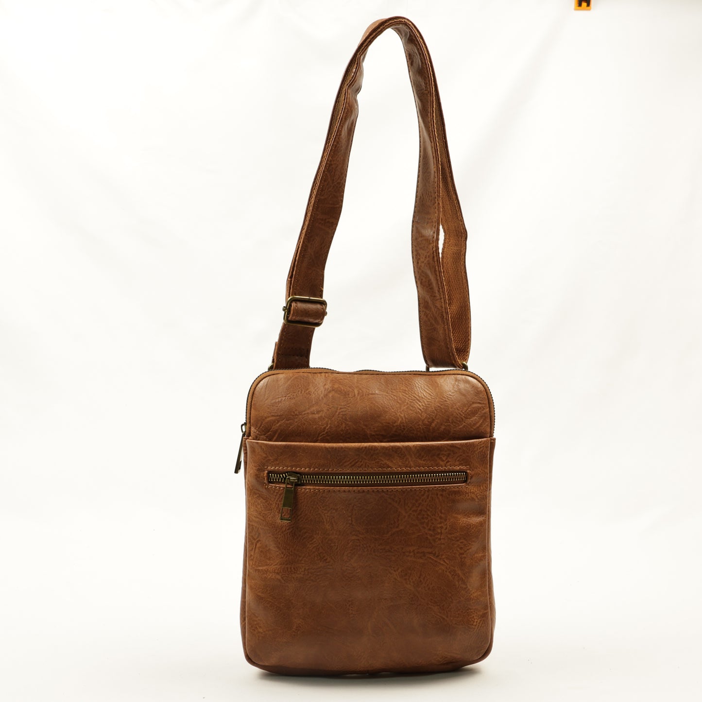 PLLCD Vintage Black PU Leather Crossbody Bag - Stylish & Convenient for Everyday