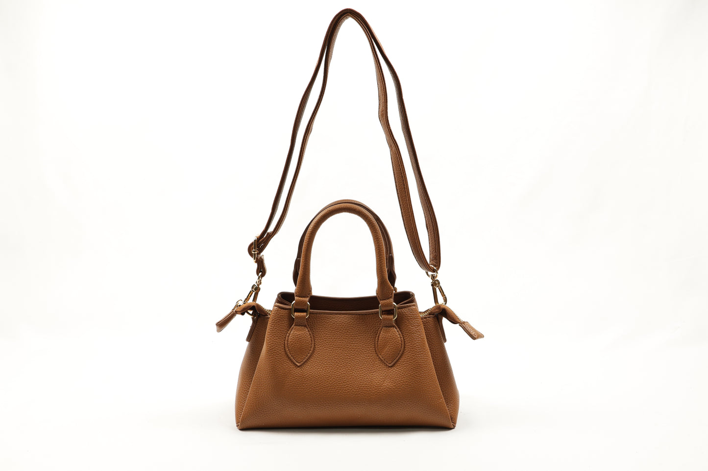 PLLCD Women's Stylish PU Leather Handbag - 11x25x14cm Versatile Tan Tote with Adjustable Long Strap (75-136.5cm) - Fashion Crossbody Shoulder Bag for Daily Use