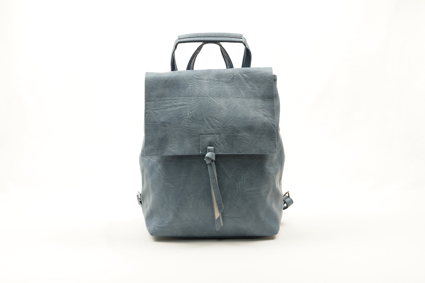 PLLCD Women’s PU Leather Backpack – Stylish Blue Fashion Rucksack, Casual Shoulder Bag for Work, School & Travel