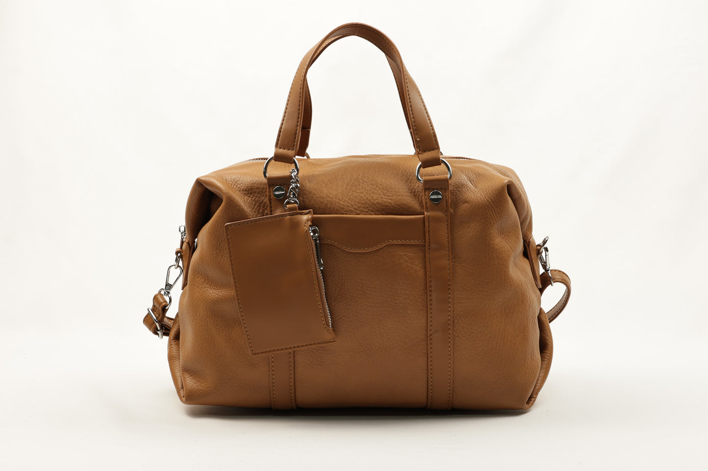 Chic Cream PU Leather Duffle Bag by PLLCD - Large Capacity Travel & Daily Handbag with Adjustable Long Strap