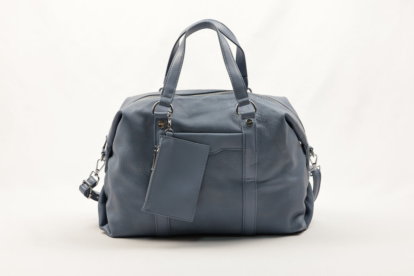 Chic Cream PU Leather Duffle Bag by PLLCD - Large Capacity Travel & Daily Handbag with Adjustable Long Strap