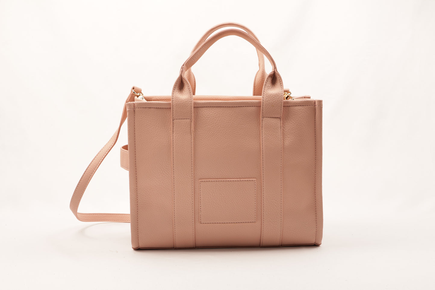 PLLCD Black PU Leather Tote Bag - Large Capacity 15.5x25.5x33.5cm Adjustable Strap (88-114.5cm) Stylish Work Travel Handbag