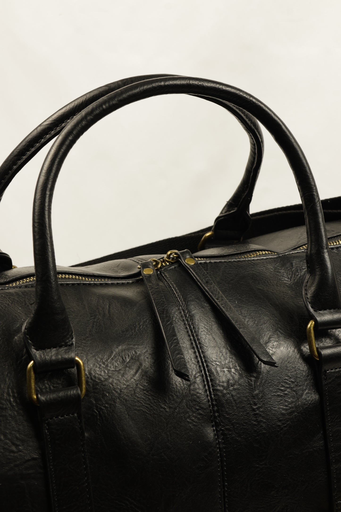 PLLCD Vintage Brown Weekender Bag - 35.5x53x24cm with Adjustable Long Strap (72.5–134cm)